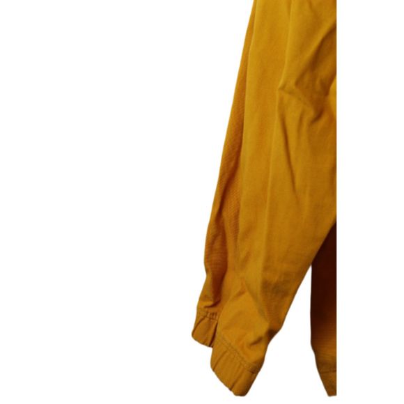 St John's Bay Yellow Men's Hooded Drawstring Anorak Jacket Front Zip Large 009 - Picture 3 of 6